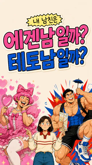 내 남친은 에겐남일까? 테토남일까? 세로 배너