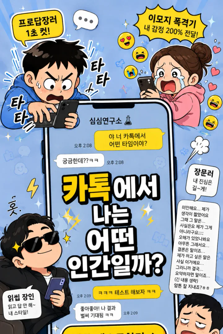 카톡에서 나는 어떤 인간일까? 세로 포스터