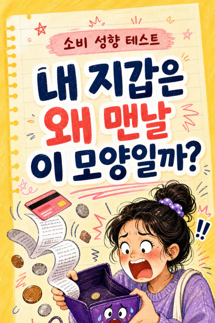 소비 성향 테스트 세로 포스터